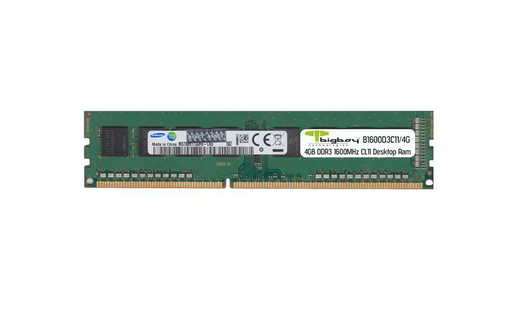 B1600D3C11/4G 4GB DDR3 1600MHz CL11 Masaüstü Belleği