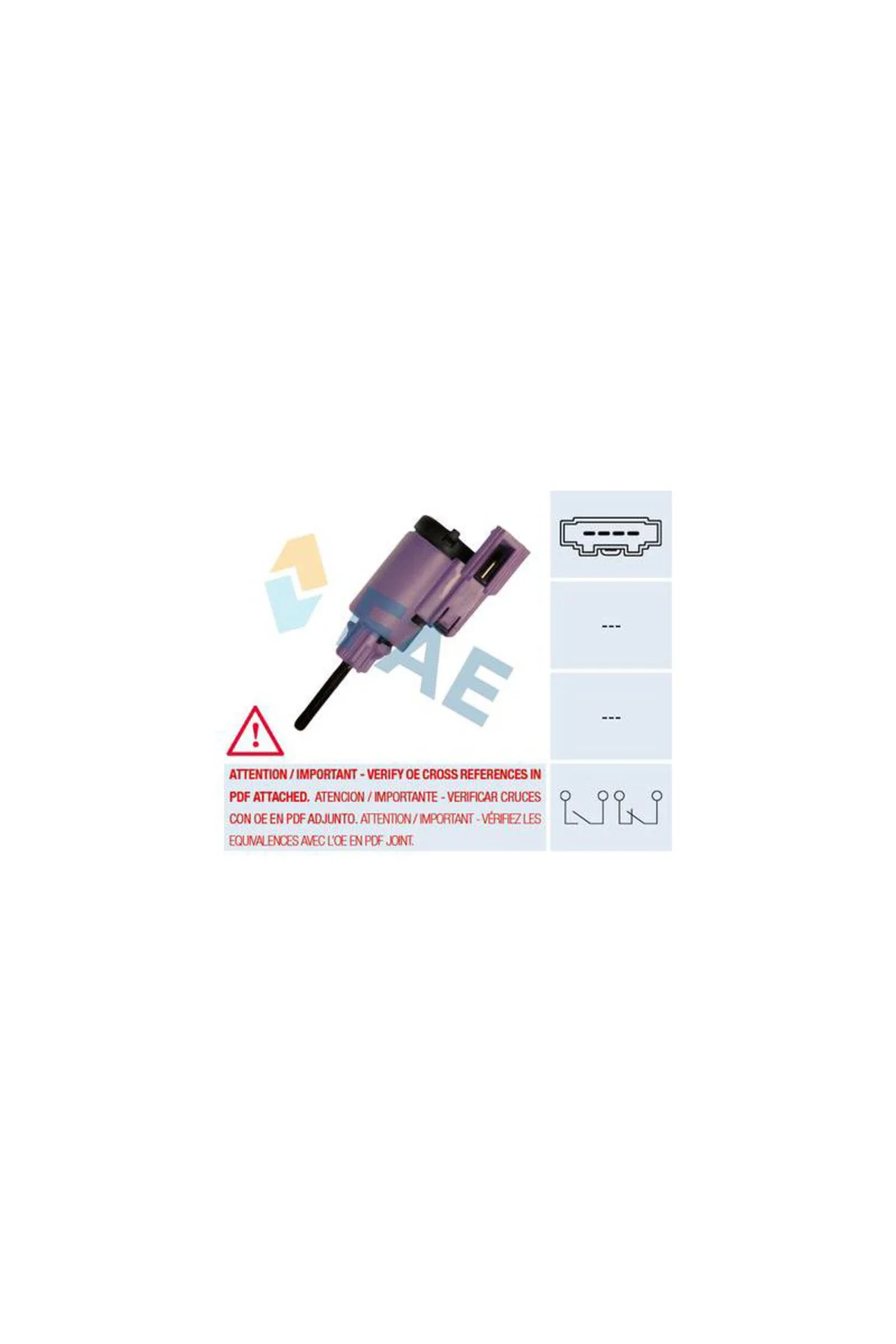 B18010 FREN MÜŞÜRÜ VAG A2 A3 BO1 GO4 PO4 T5 98- FAE-24760Uyumlu