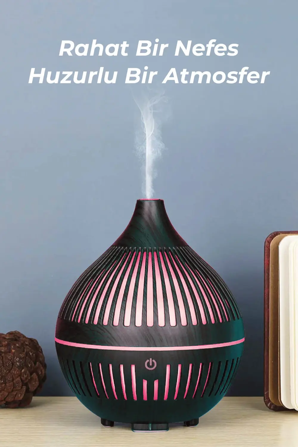 B34 180ML Aroma Terapi Ultrasonik Nemlendirici | LED Işıklı Sessi