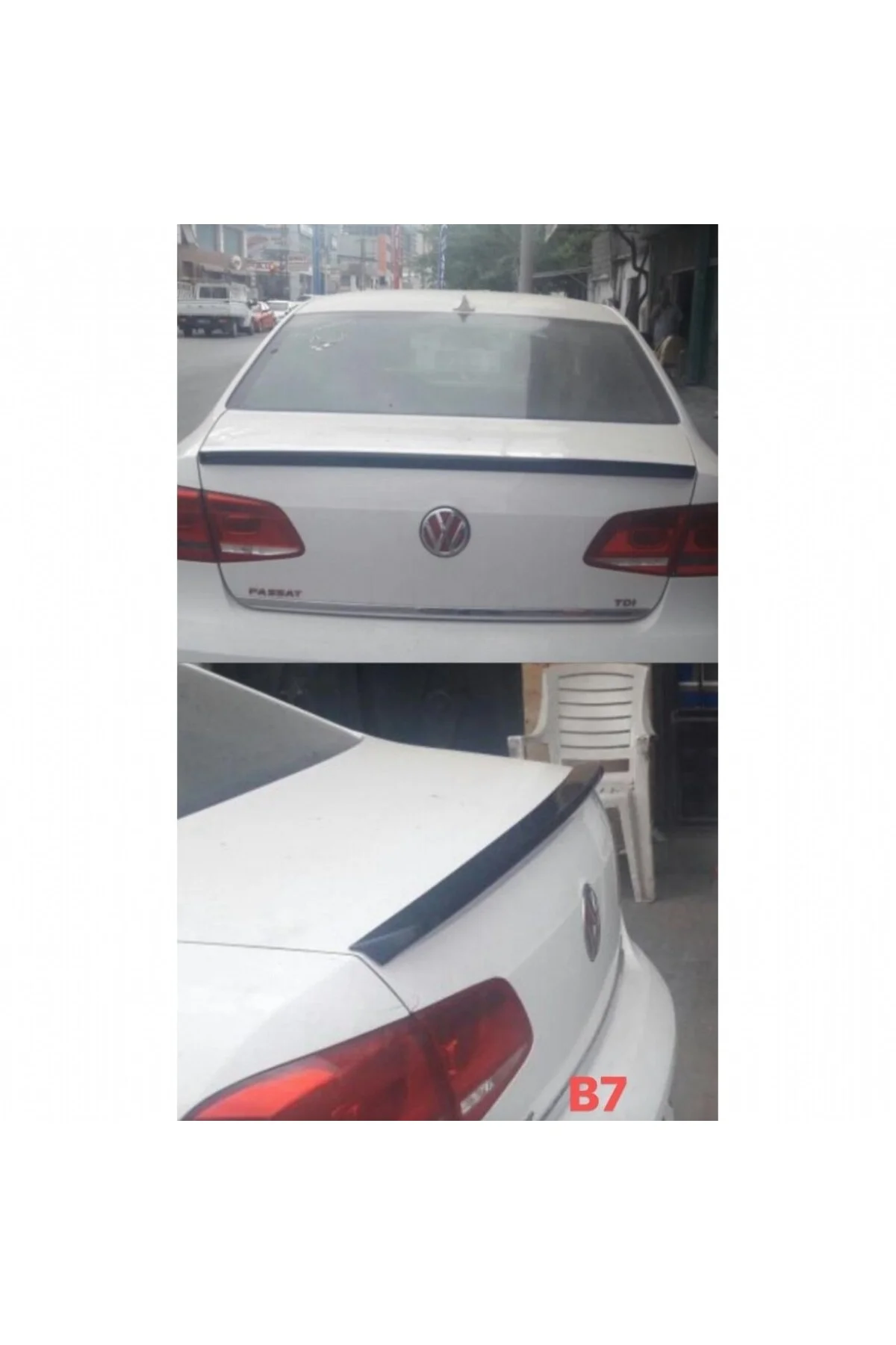 B7 MODEL BOYALI PLASTİK SPOİLER