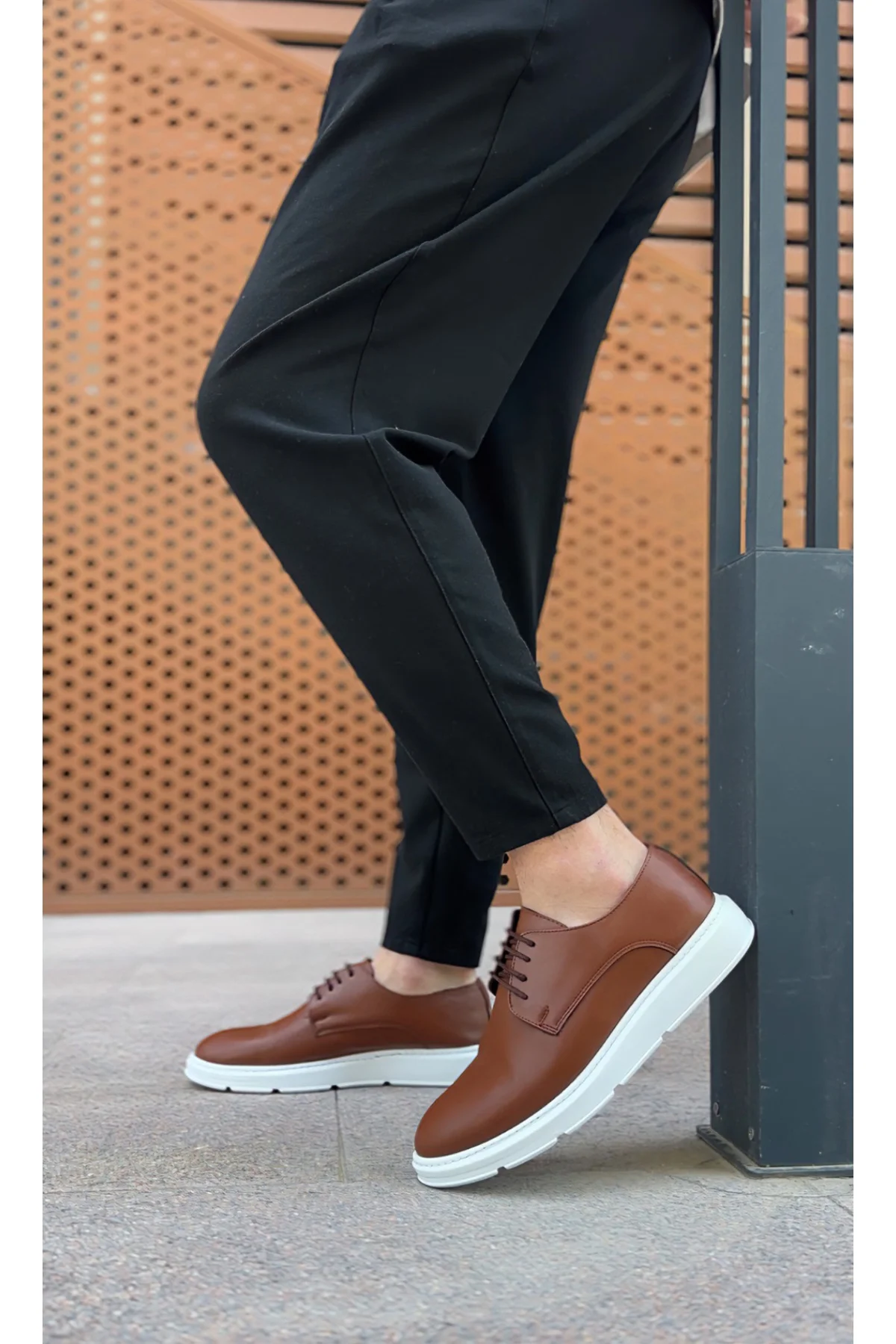 BA0003 Bağcıklı Klasik Taba Beyaz Kalın Taban Casual Erkek Ayakkabı BA0003 Bağcıklı Klasik Taba Beyaz Kalın Taban Casual Erkek Ayakkabı