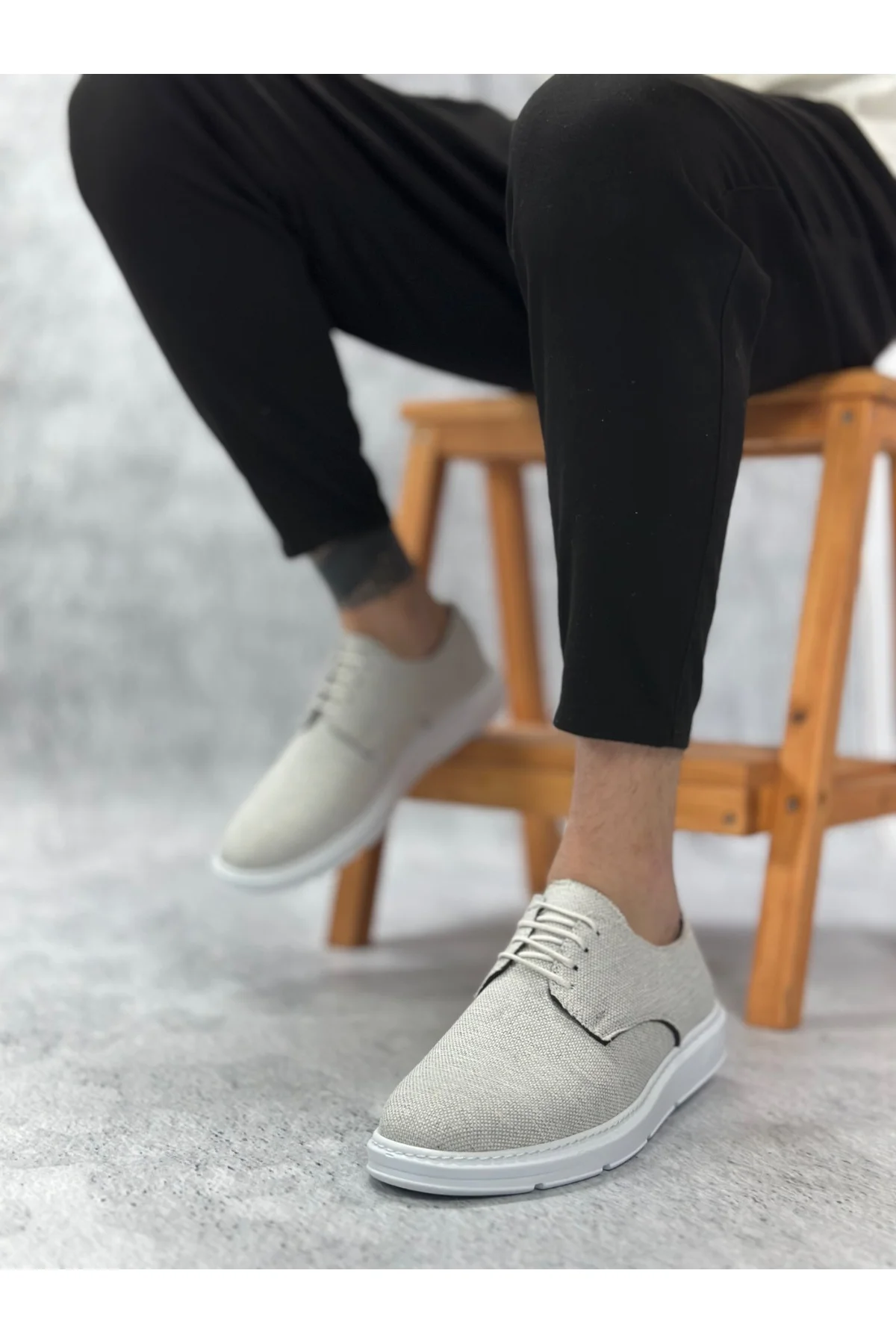 BA0003 Bağcıklı Klasik Spor Keten Beyaz Taban Casual Erkek Ayakkabı Fiyatı, Yorumları ve Özellikleri