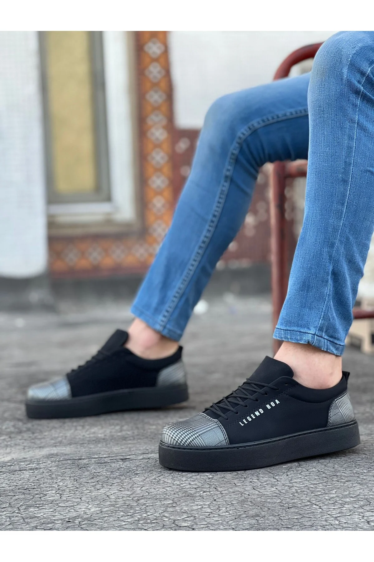 BA0104 Bağcıklı Siyah Ekose Süet Siyah Taban Spor Klasik Erkek Ayakkabı Fiyatı, Yorumları ve Özellikleri