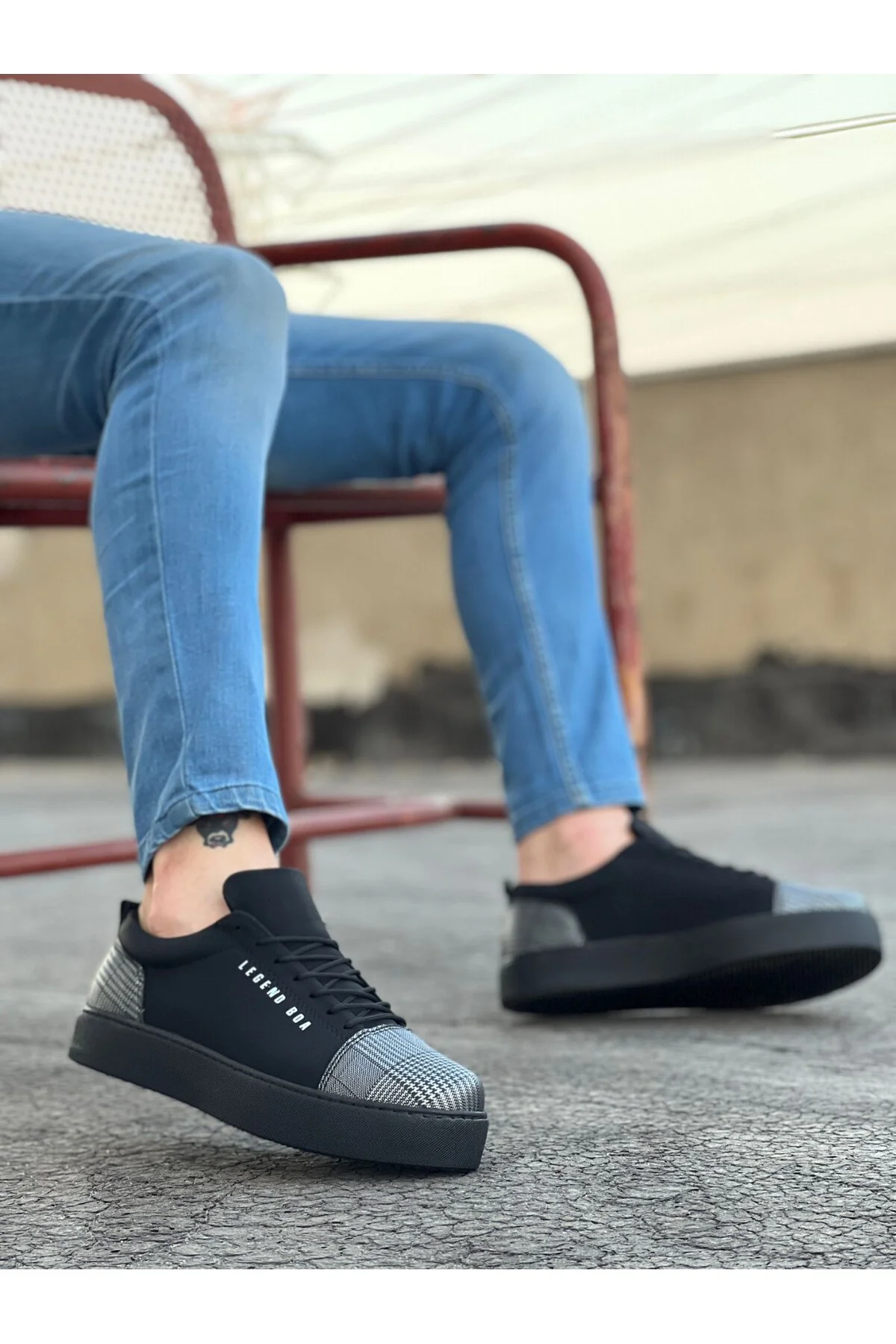BA0104 Bağcıklı Siyah Ekose Süet Siyah Taban Spor Klasik Erkek Ayakkabı Fiyatı, Yorumları ve Özellikleri