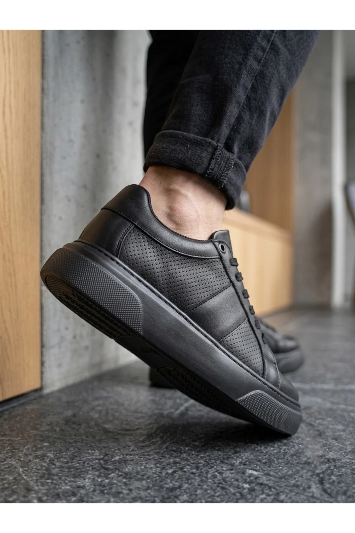 BA0247 Erkek Sneaker Günlük Casual Spor Ayakkabı Siyah Taban BA0247 Erkek Sneaker Günlük Casual Spor Ayakkabı Siyah Taban