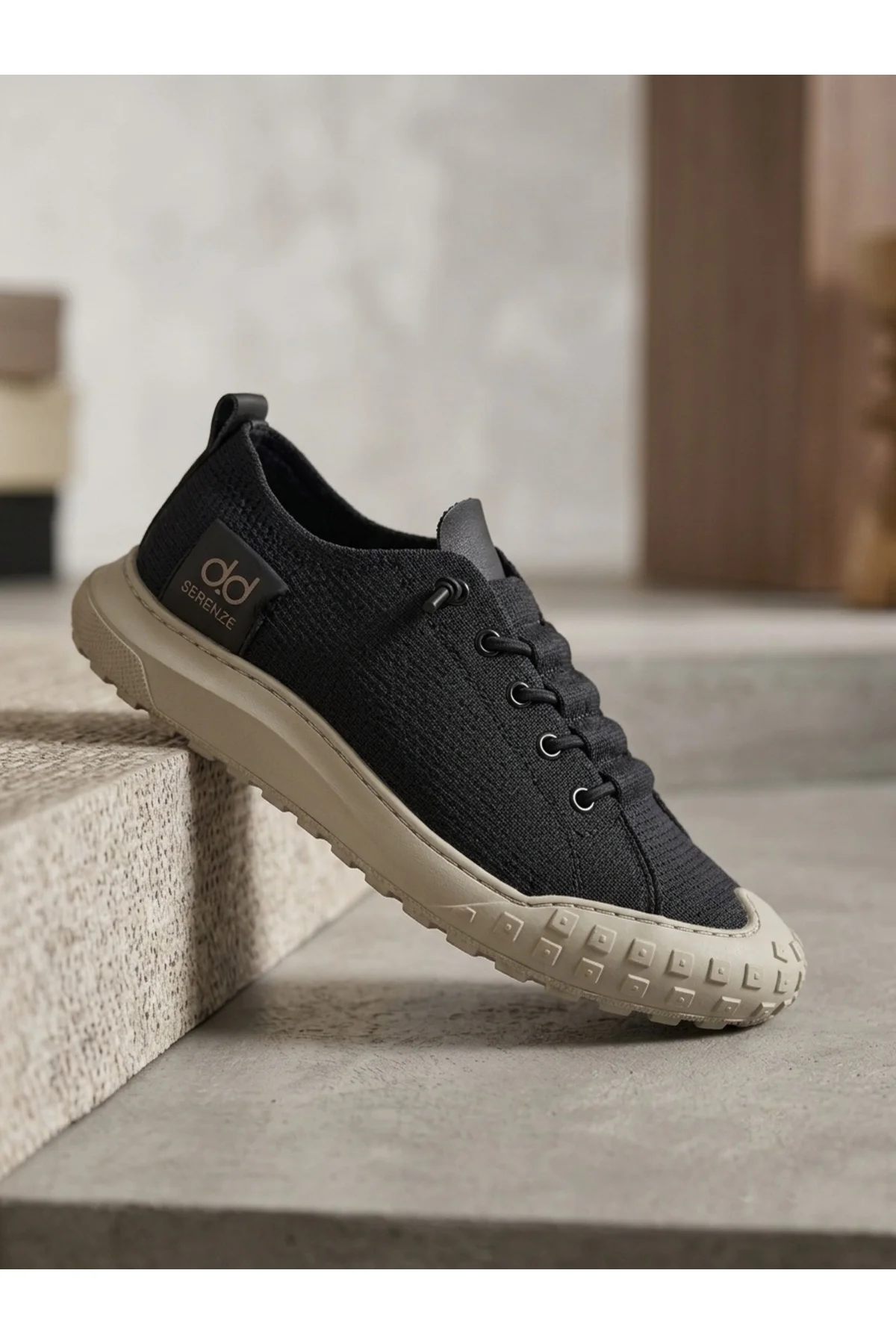 BA0248 BOA Siyah Bej Taban Esnek Bağcıklı Ultra Hafif Nefes Alan Sneaker Ayakkabı Fiyatı, Yorumları ve Özellikleri