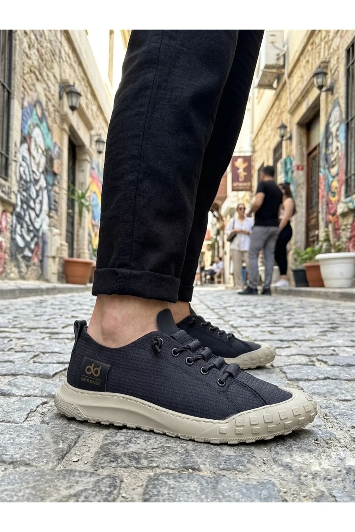 BA0248 BOA Siyah Bej Taban Esnek Bağcıklı Ultra Hafif Nefes Alan Sneaker Ayakkabı Fiyatı, Yorumları ve Özellikleri