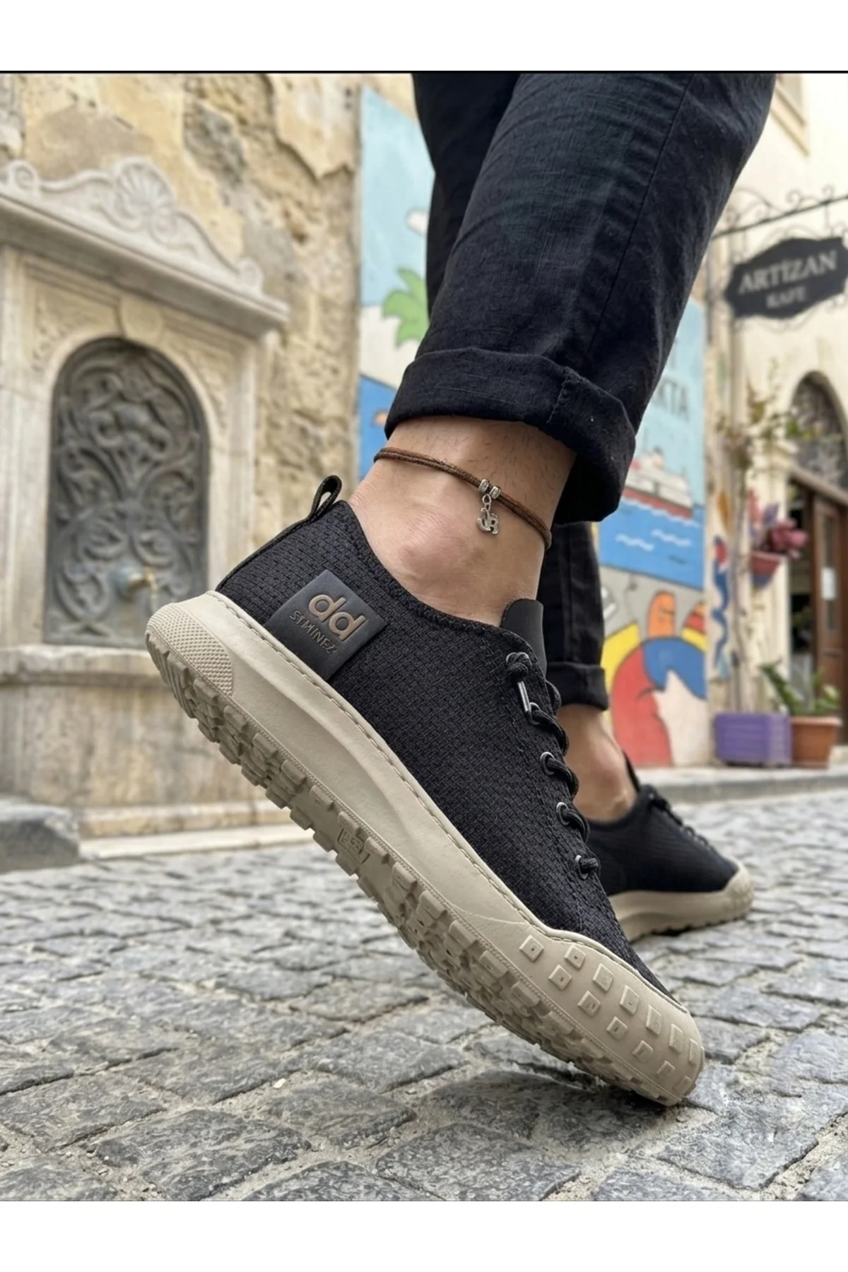 BA0248 BOA Siyah Bej Taban Esnek Bağcıklı Ultra Hafif Nefes Alan Sneaker Ayakkabı Fiyatı, Yorumları ve Özellikleri