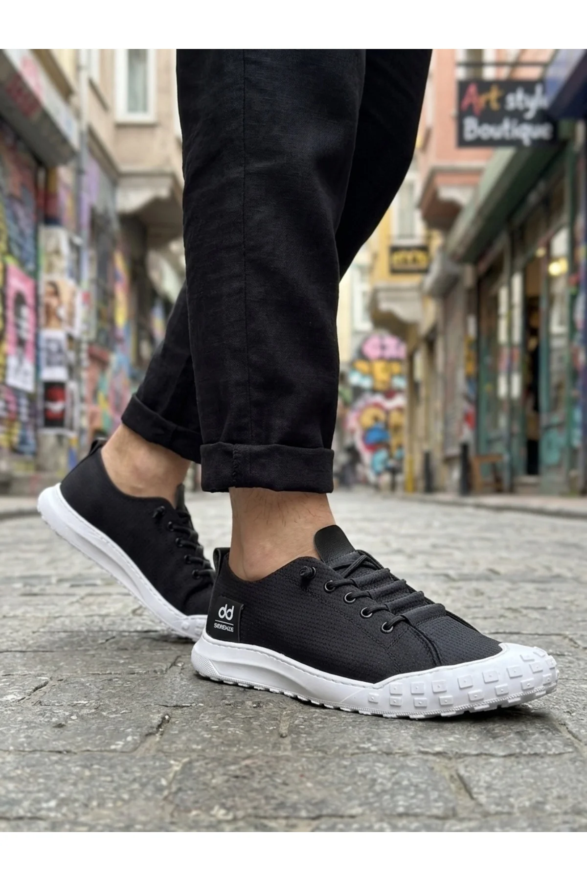 BA0248 BOA Siyah Beyaz Taban Esnek Bağcıklı Ultra Hafif Nefes Alan Sneaker Ayakkabı BA0248 BOA Siyah Beyaz Taban Esnek Bağcıklı Ultra Hafif Nefes Alan Sneaker Ayakkabı