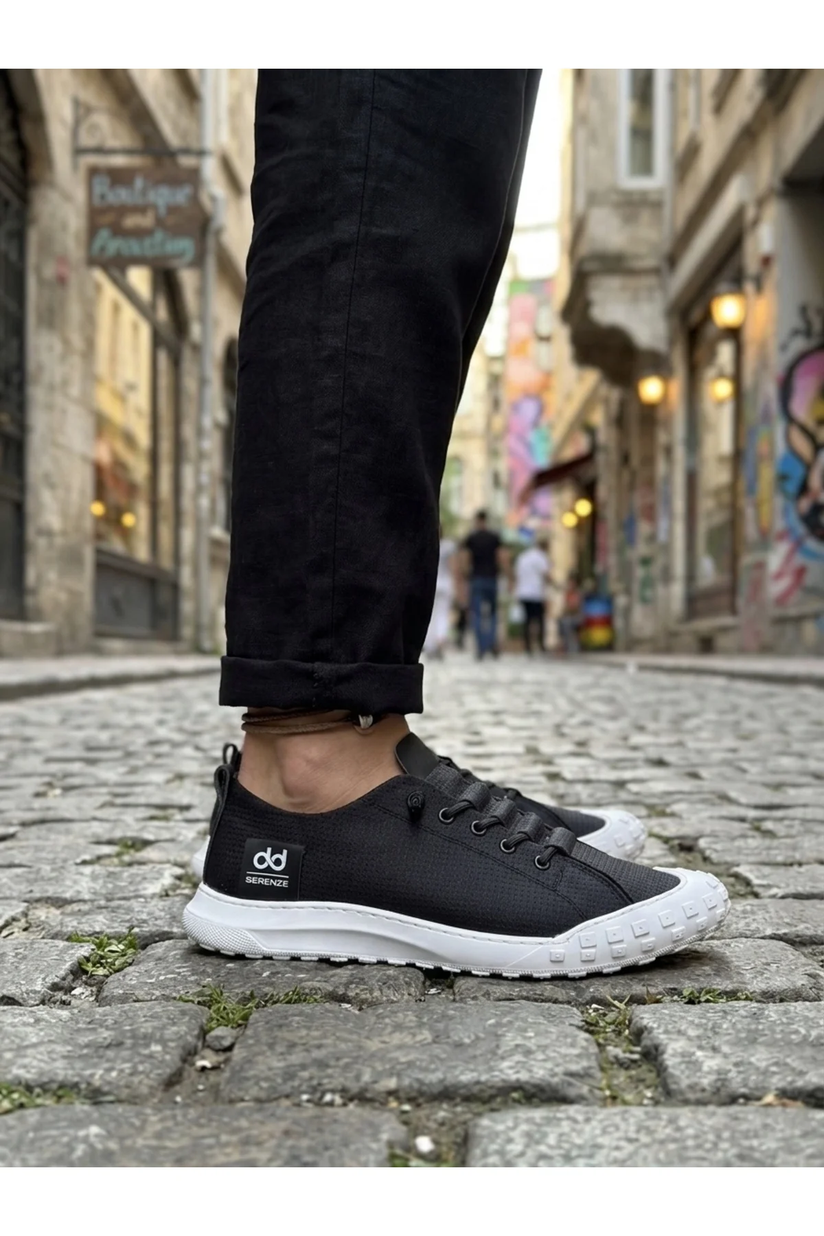 BA0248 BOA Siyah Beyaz Taban Esnek Bağcıklı Ultra Hafif Nefes Alan Sneaker Ayakkabı BA0248 BOA Siyah Beyaz Taban Esnek Bağcıklı Ultra Hafif Nefes Alan Sneaker Ayakkabı