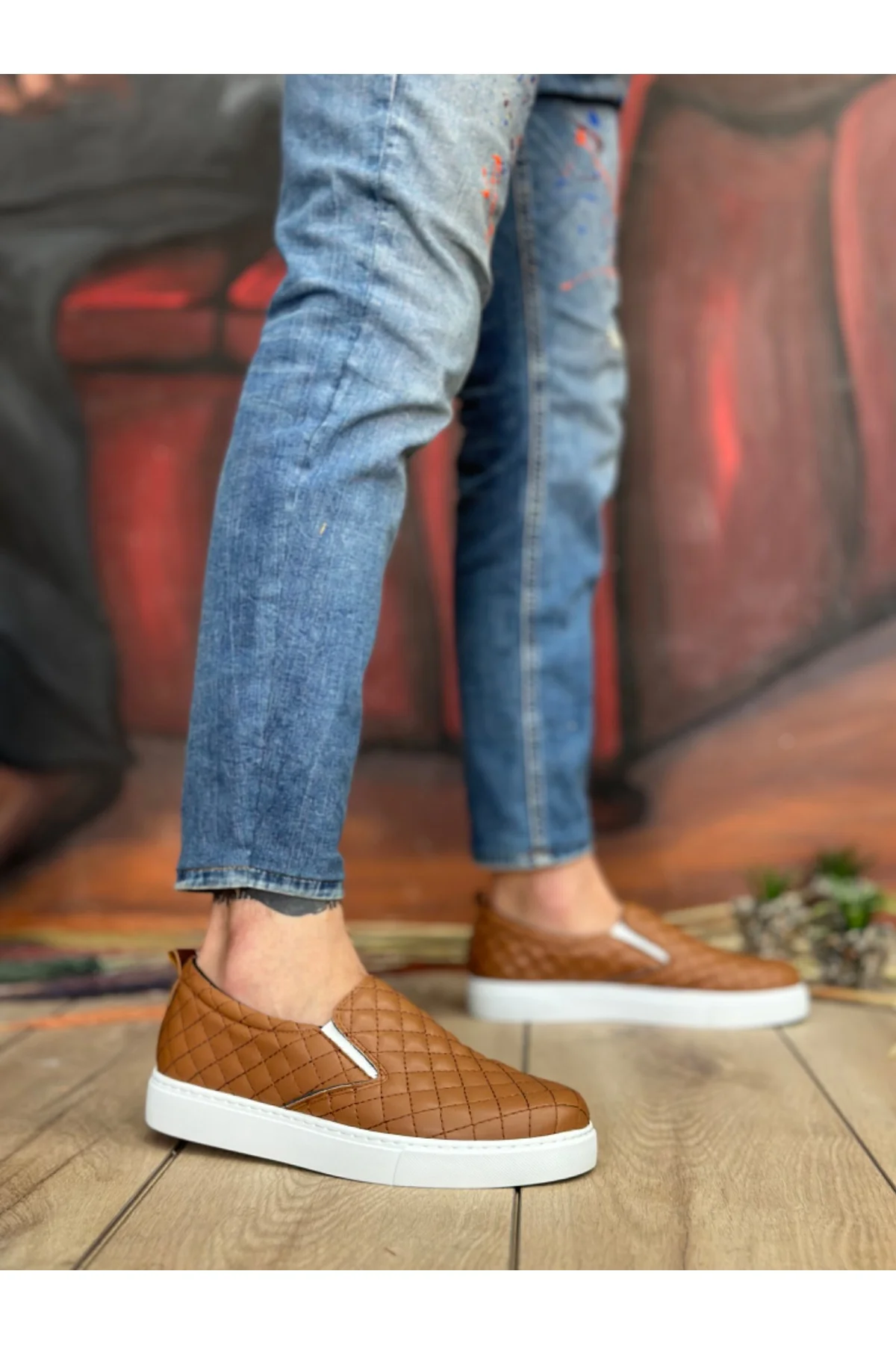 BA0353 Bağcıksız Kapitone Taba Günlük Erkek Ayakkabı Fiyatı, Yorumları ve Özellikleri