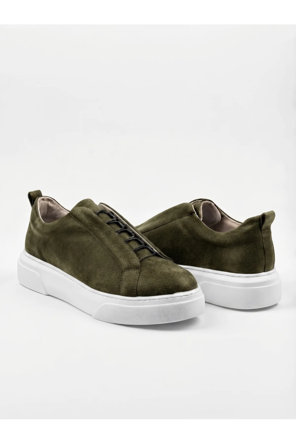 BA0581 Erkek Sneaker Günlük Casual Spor Ayakkabı Haki Beyaz Taban BA0581 Erkek Sneaker Günlük Casual Spor Ayakkabı Haki Beyaz Taban - Görsel 4