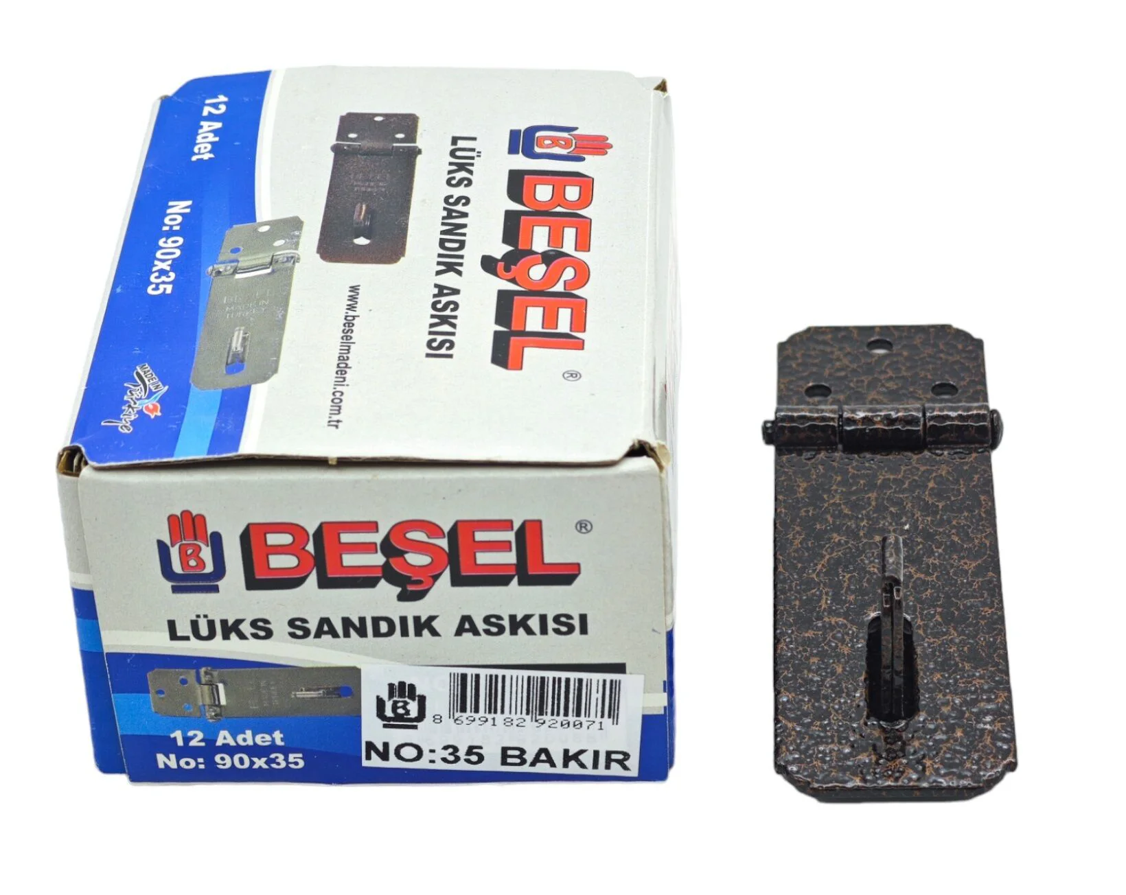 Ba11035B   Beşel Lüks Sandık Askısı 90*35 No:35 - Bakır Fiyatı, Yorumları ve Özellikleri