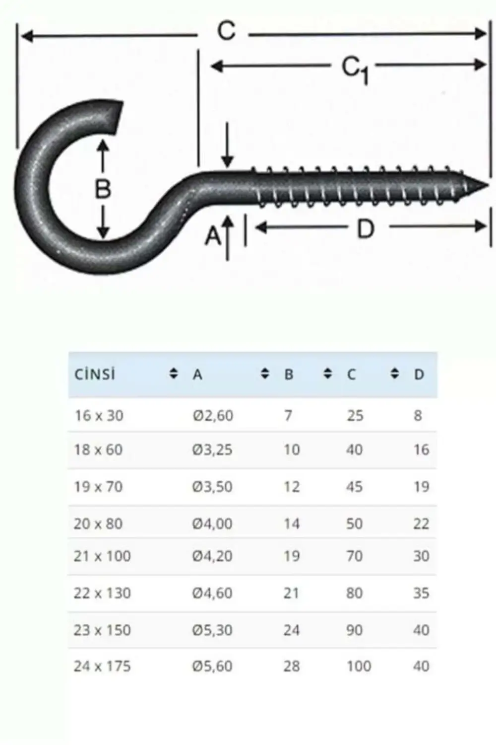 BA2180 21X80 Açık Piton 10 Adet