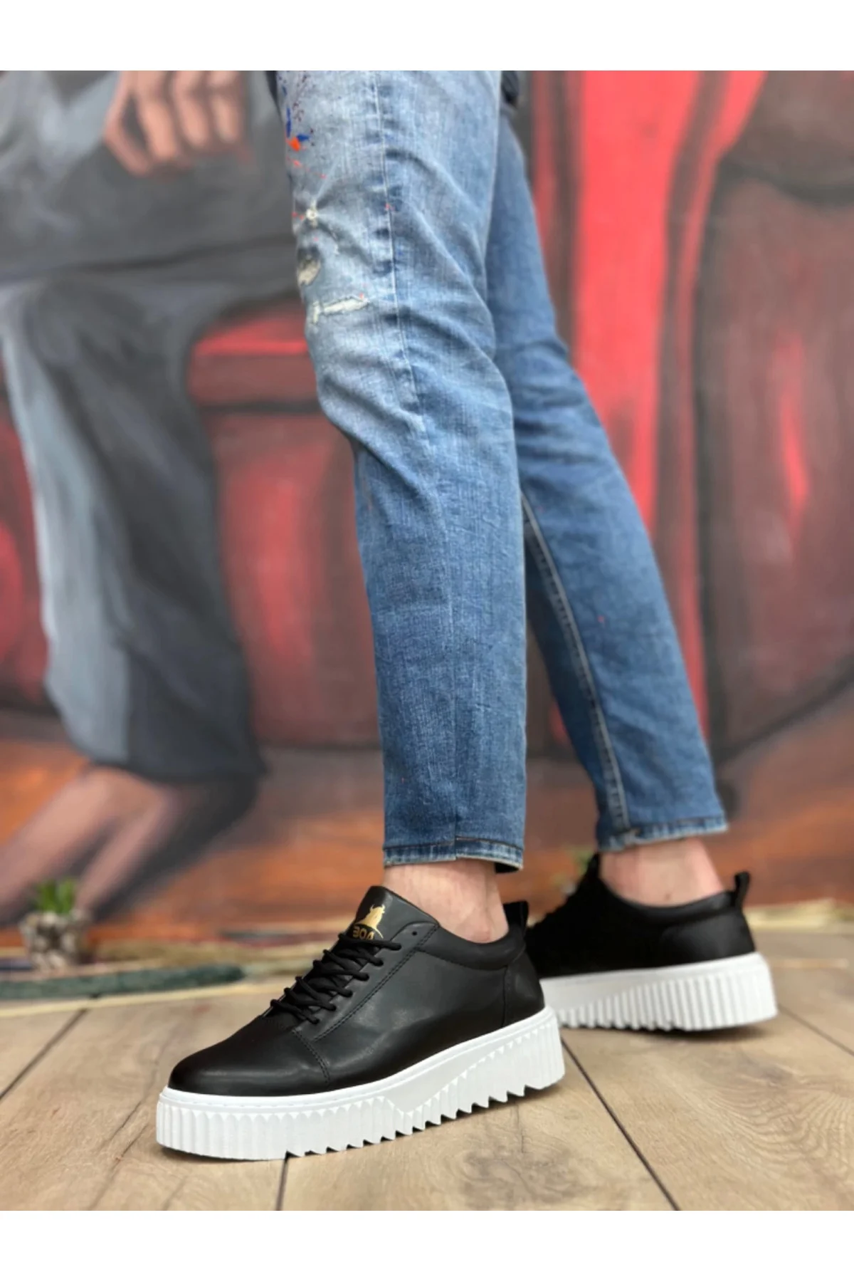 BA8104 BOA Yüksek Taban Siyah Cilt Bağcıklı Erkek Ayakkabı Fiyatı, Yorumları ve Özellikleri