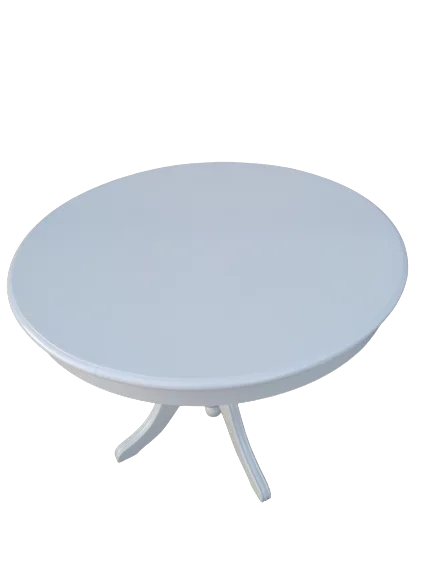 Baba Ihlamur Ayak 17360 Açılır Klasik Masa 100 MDF Parlak Beyaz L