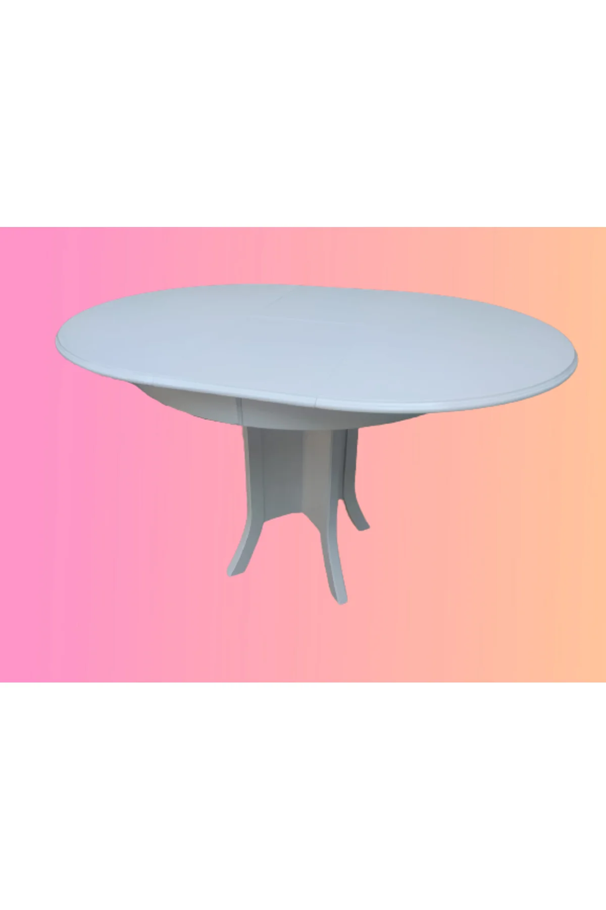 Baba kutu ayak Masa 18347 ST Klasik model MDF Tabla Natüre Beyaz Açılır el yapım - Görsel 7