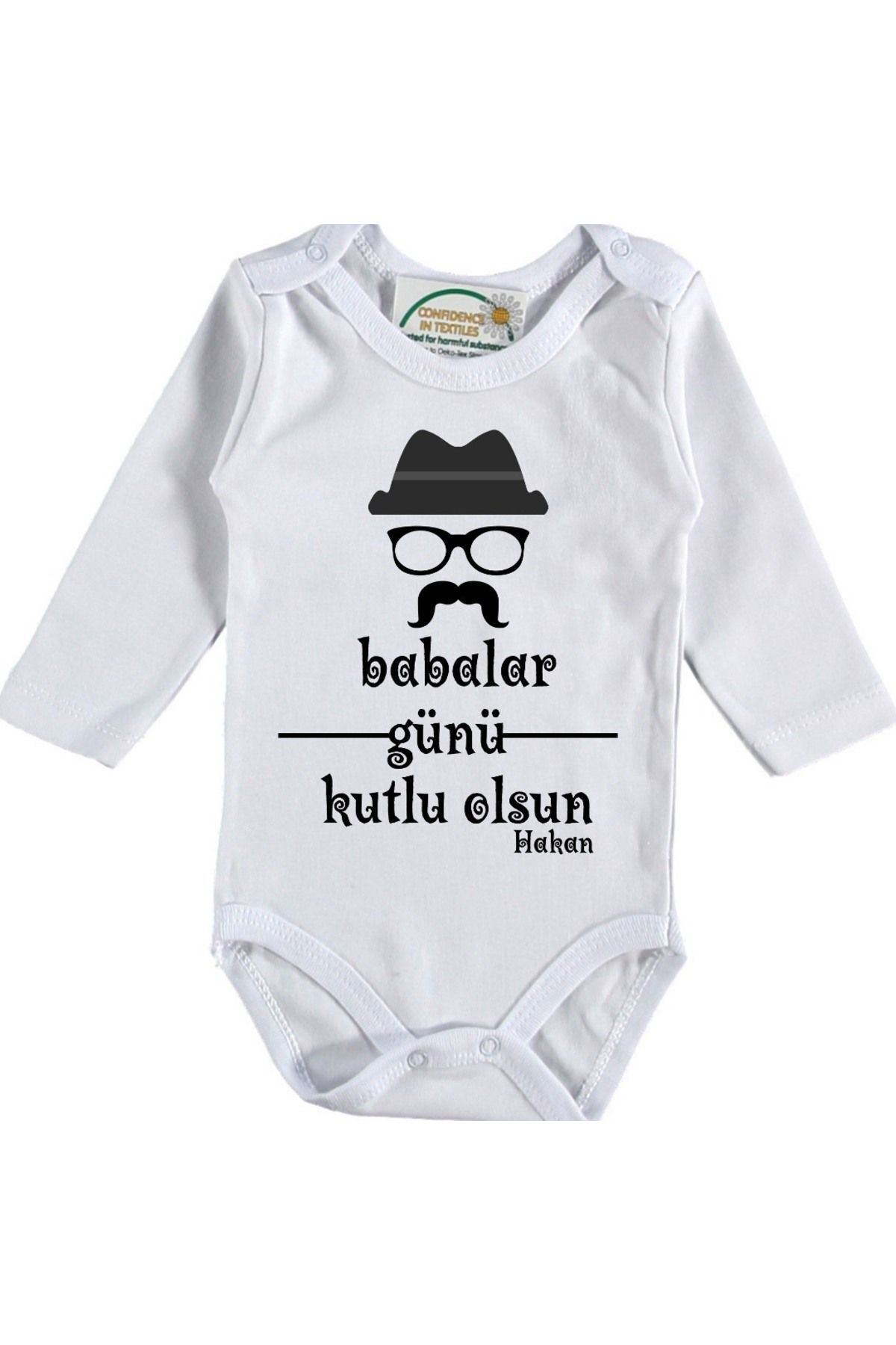 Babalar günü Kutlu Olsun Yazılı Bebek Zıbın-1