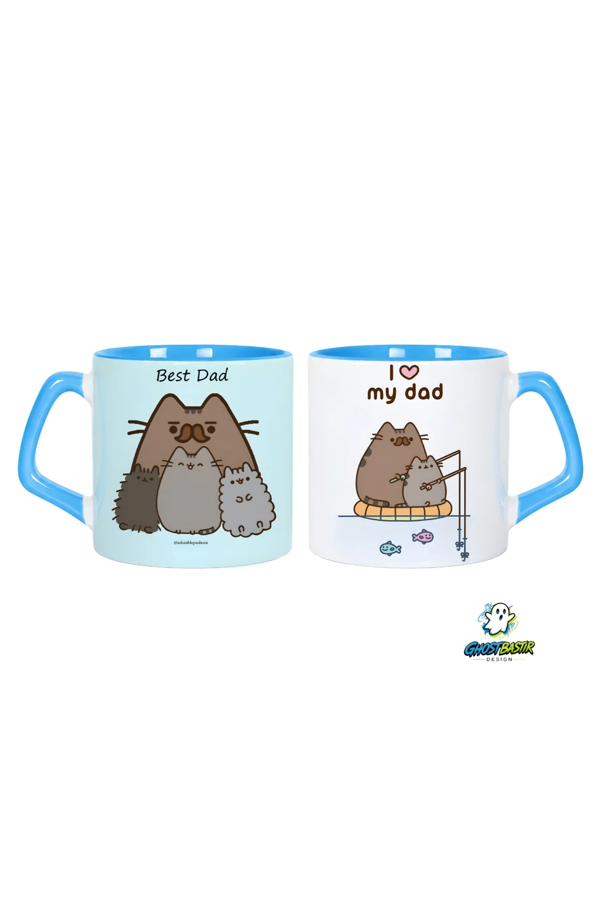 Babalar Günü Pusheen Kupa Bardak | Tek Adet 0635