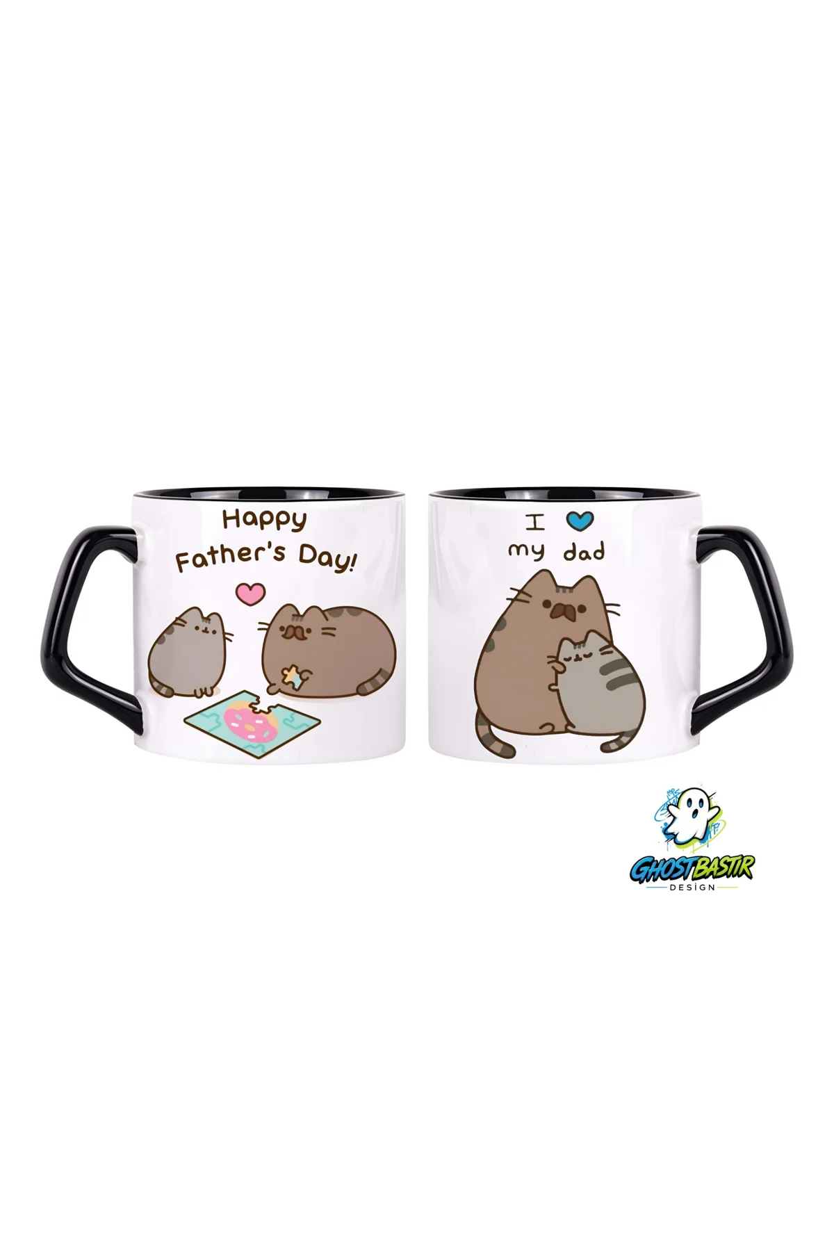 Babalar Günü Pusheen Kupa Bardak | Tek Adet 0634