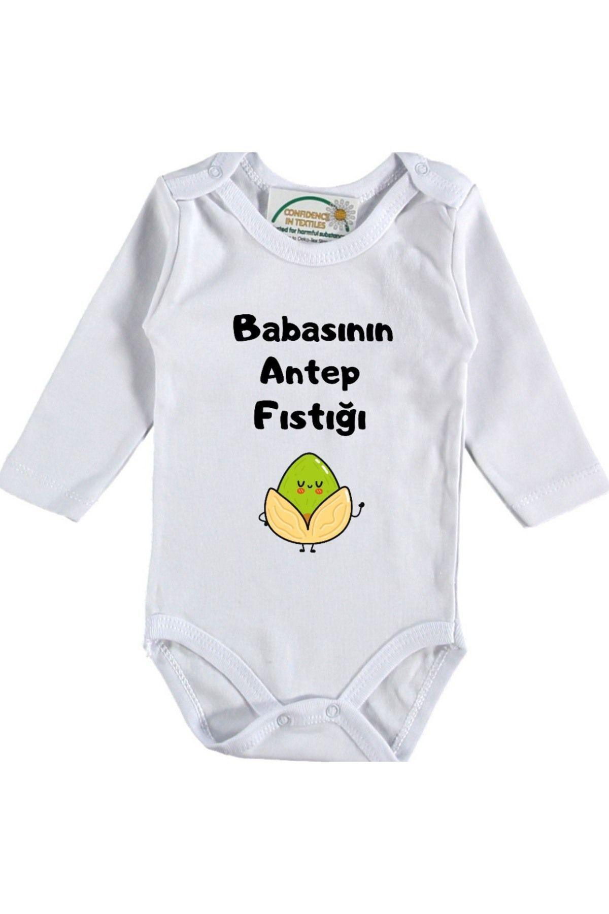Babasının Antep Fstığı Kişiye Özel Bebek Zıbın