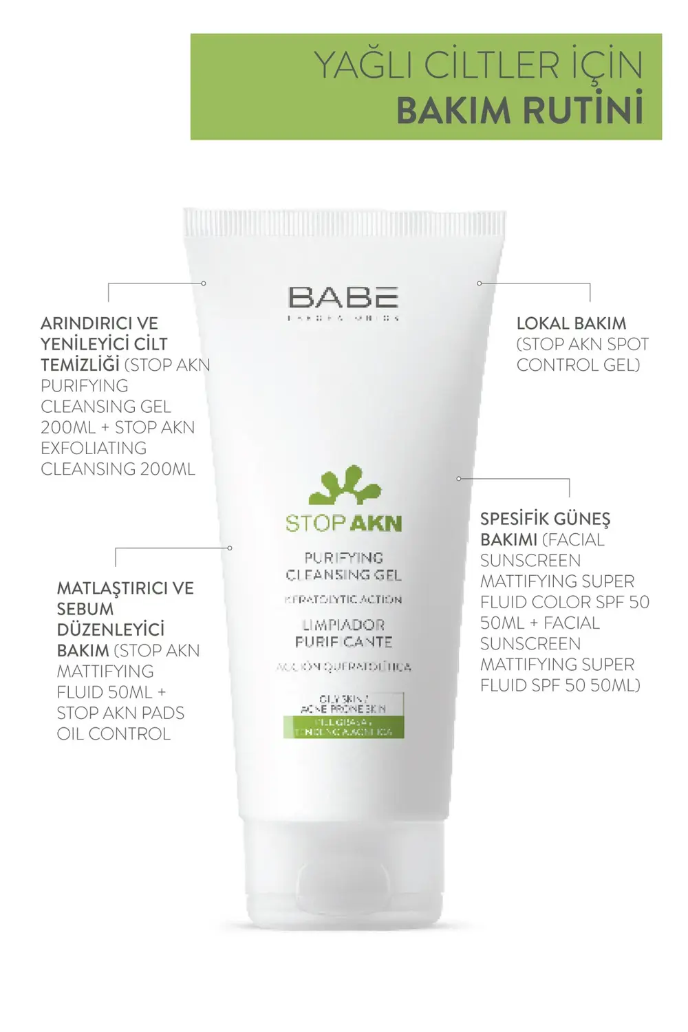 BABE Stop Akn Purifying Cleansing Gel 100 ml
