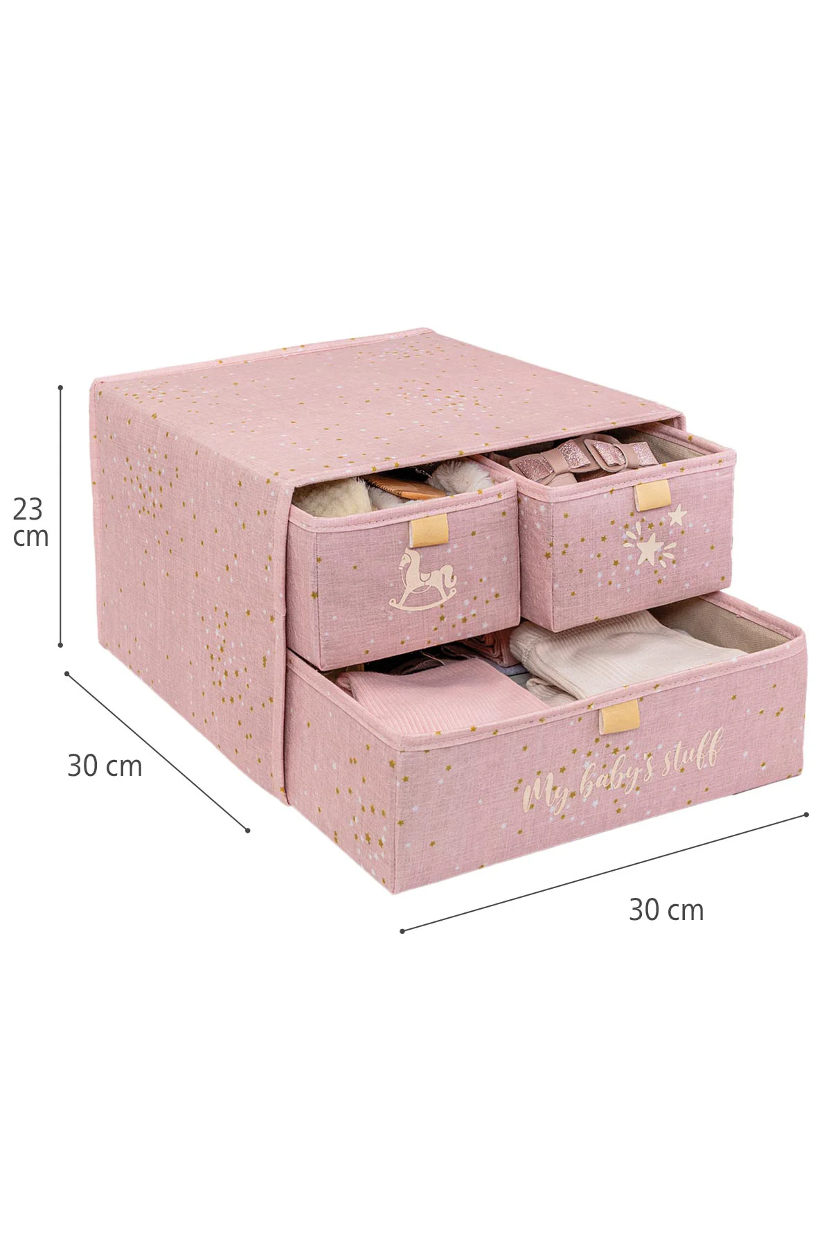 Baby 3 Bölmeli Katlanabilir Düzenleyici Çekmece - Bebek Odası Org