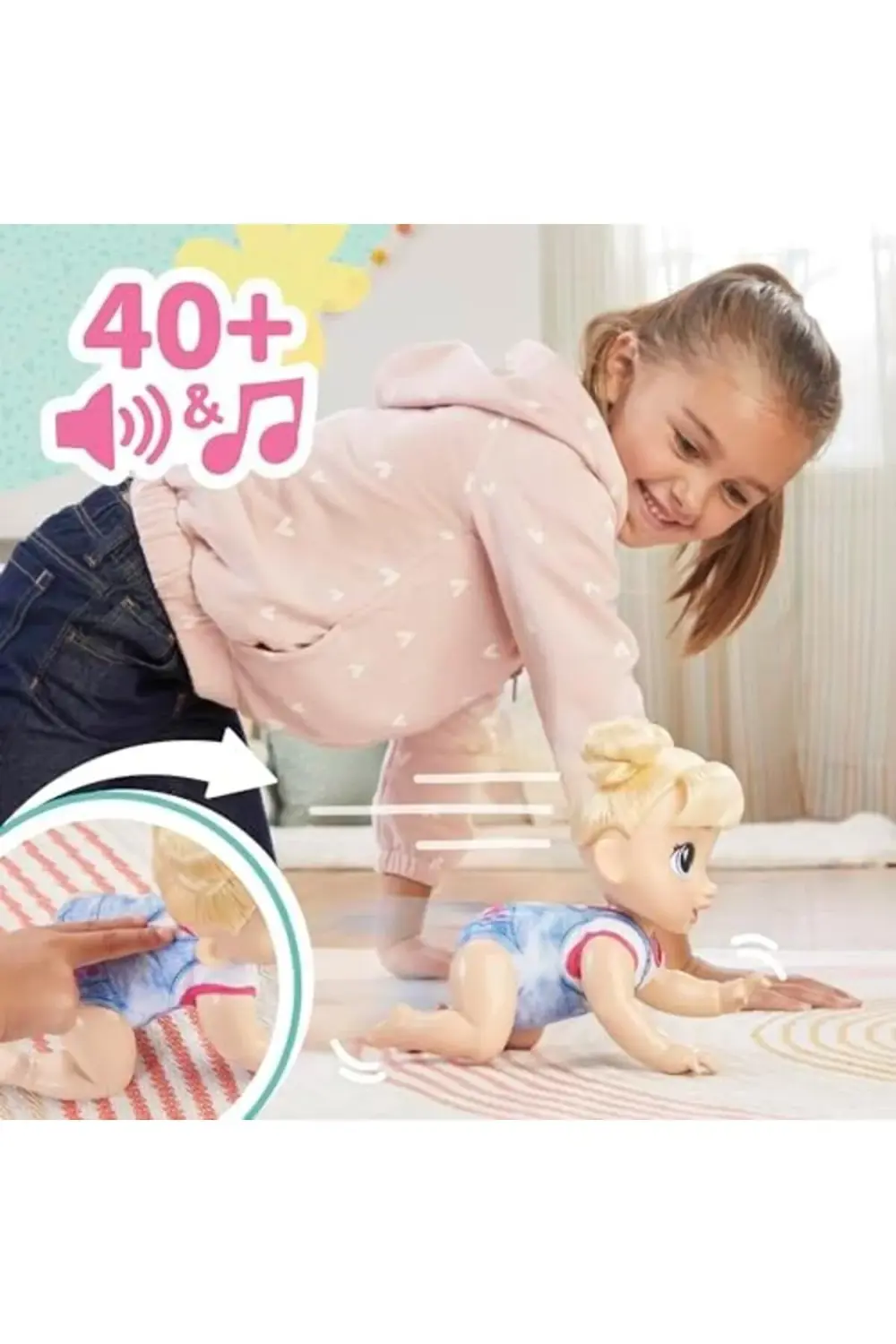 BABY ALIVE CRAWL N PLAY BLDH HARPER 1178227