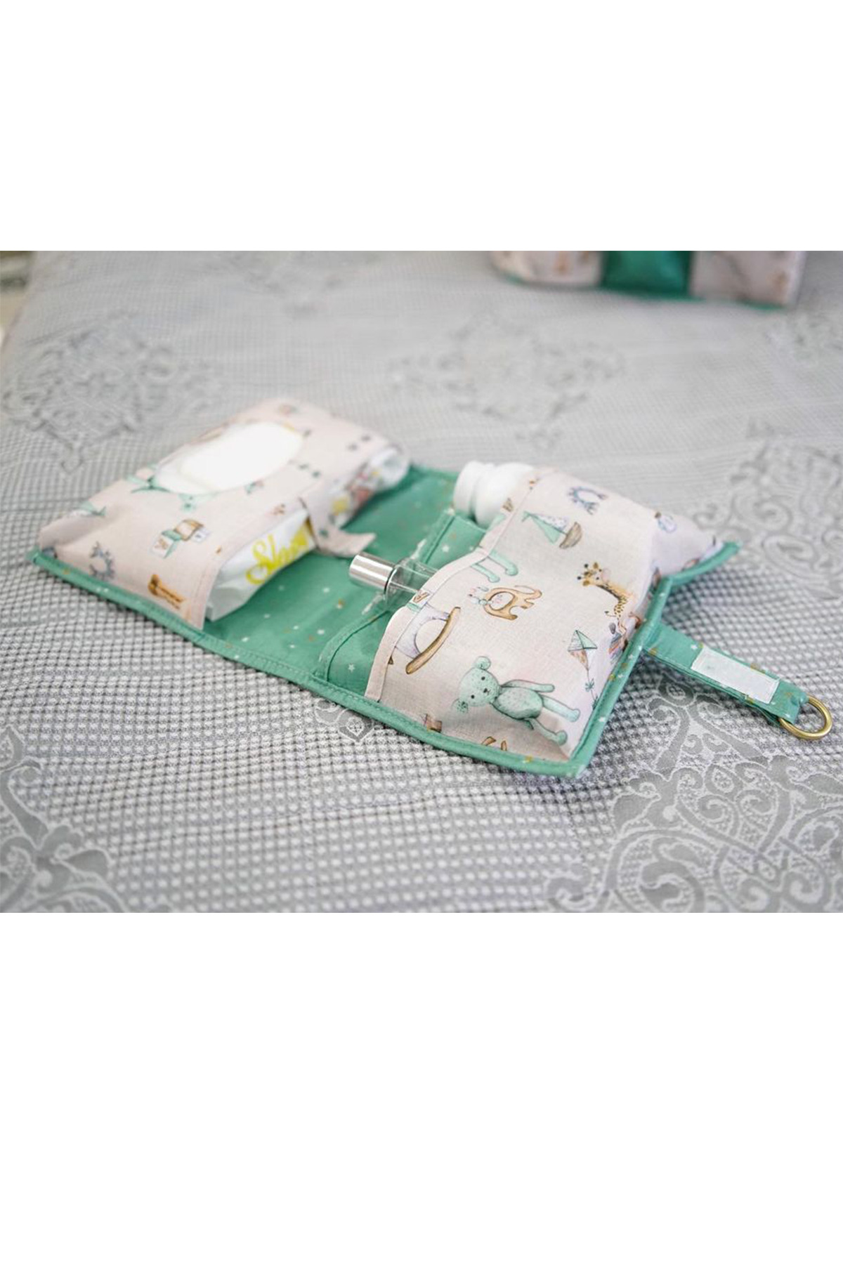 Pazar Kapısı Baby Bakım Seti Bebek Bakım Ve Alt Bakım Çantası Mavi