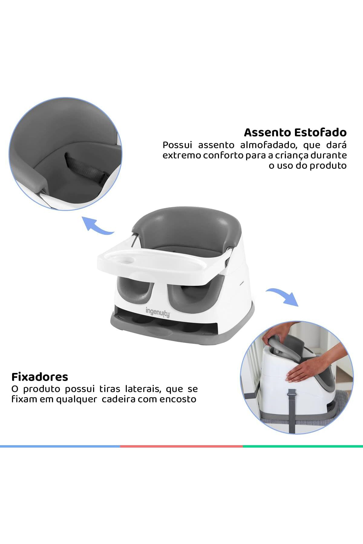 İngenuity Baby Base Portatif Mama Sandalyesi Slate