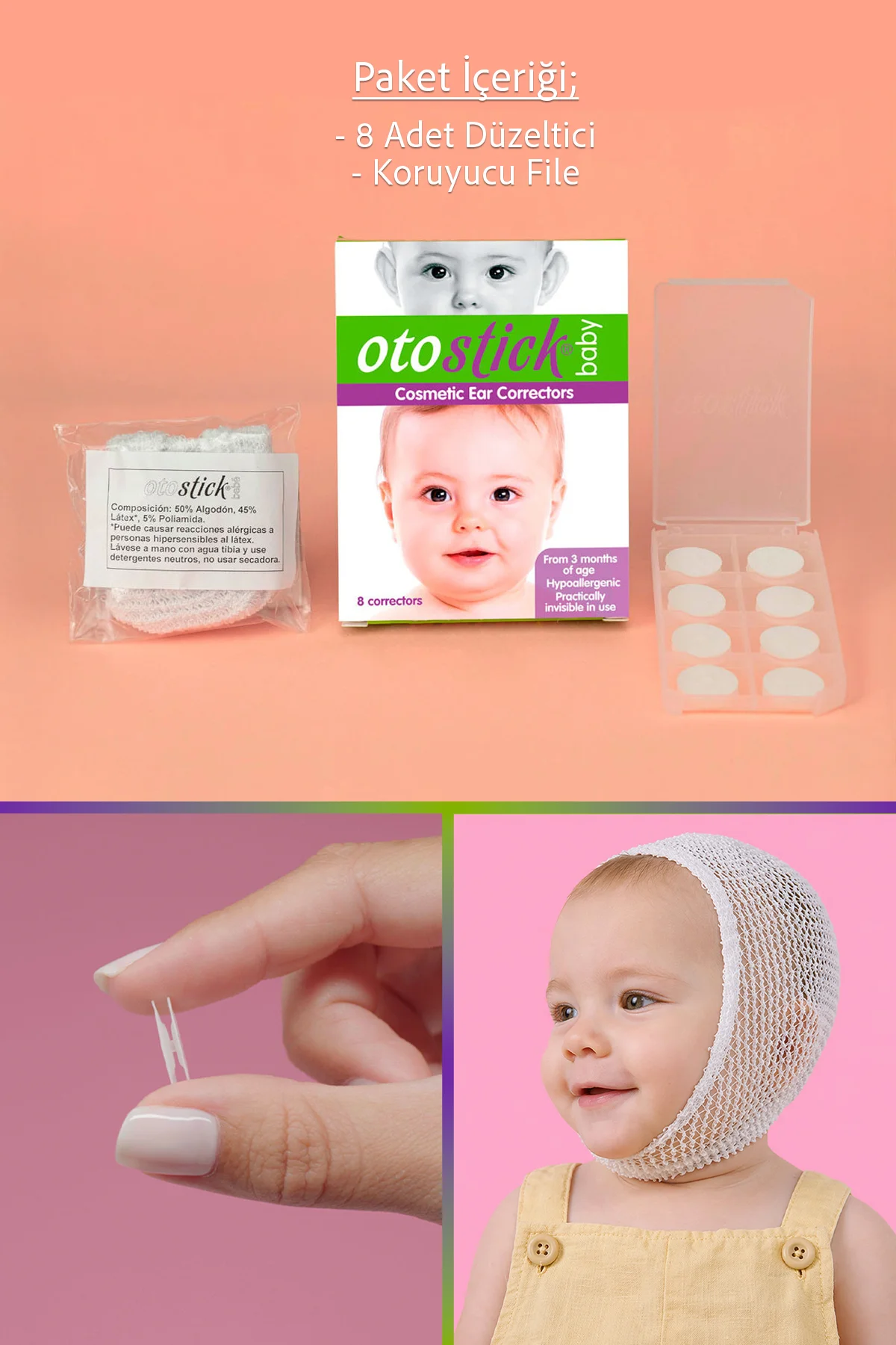Baby Bebek Çocuk Kepçe Kulak Düzeltici