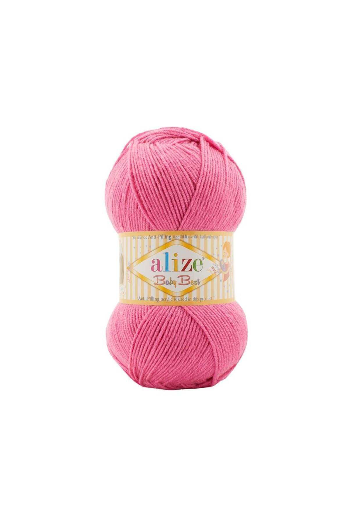 Alize Baby Best Anti-Pilling Bebe İpi Renk Kodu:157 Makaron Pembe