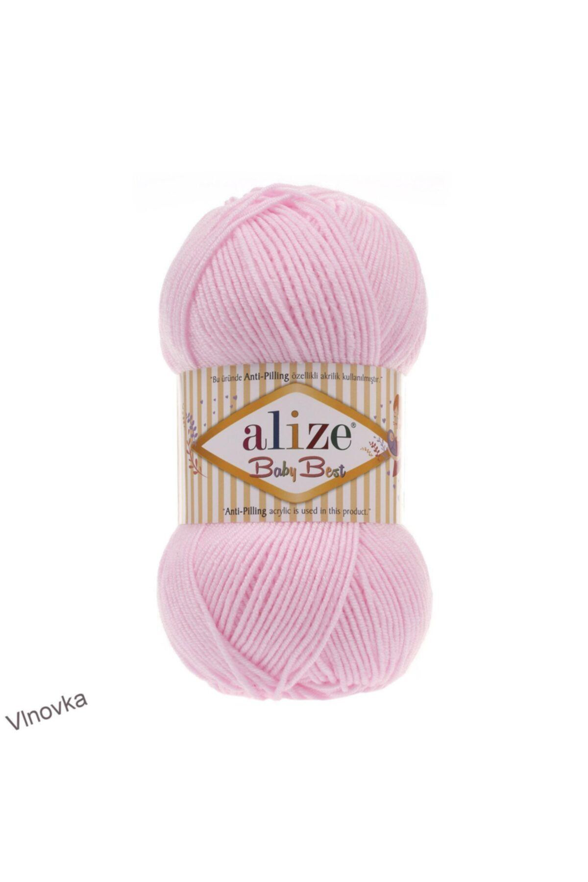 Alize Baby Best El Örgü İpi Toz Pembe 185