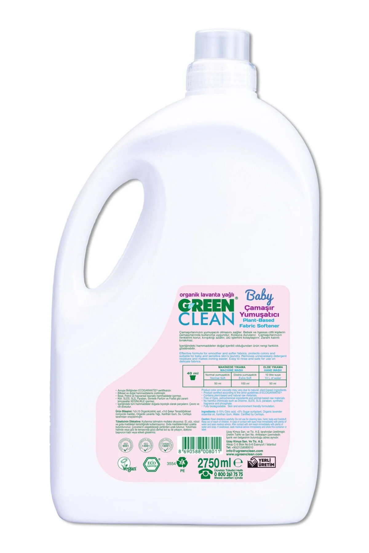 Baby Bitkisel Çamaşır Yumuşatıcı 2750ml Kız Erkek Çocuk Oyuncakla