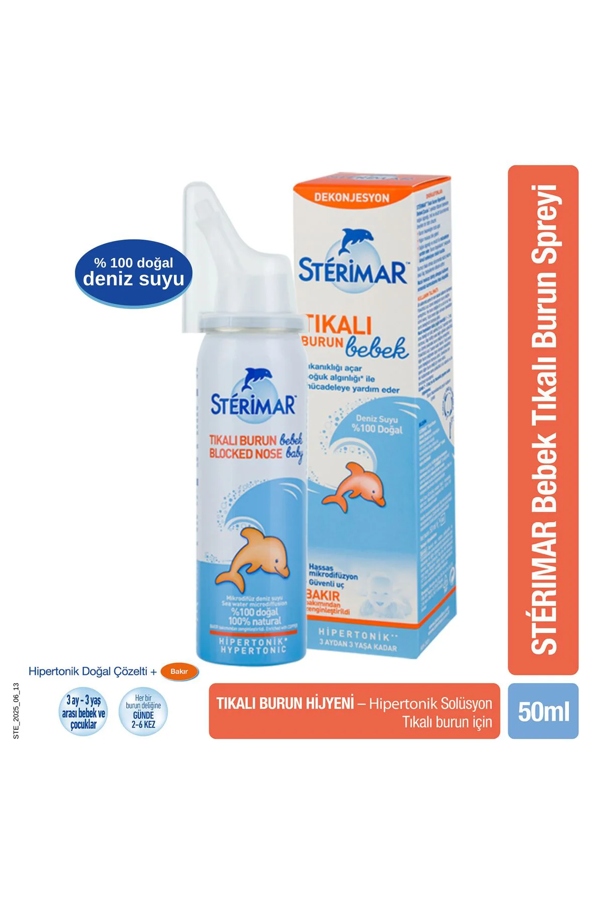 Baby Burun Spreyi Blocked Nose Hipertonik Sprey 50 ml