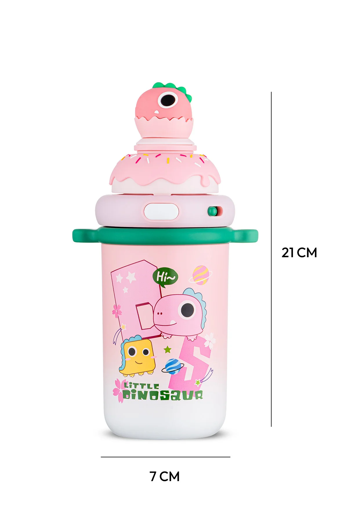 Baby Dinazor Termos Pembe 450 ml