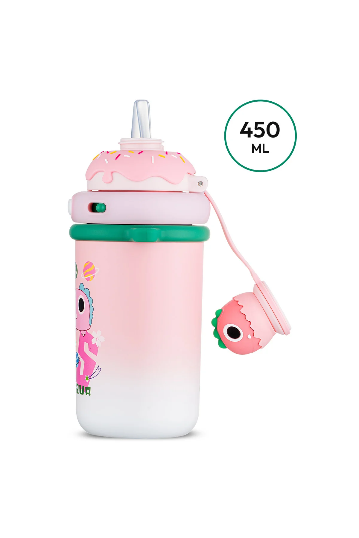 Baby Dinazor Termos Pembe 450 ml