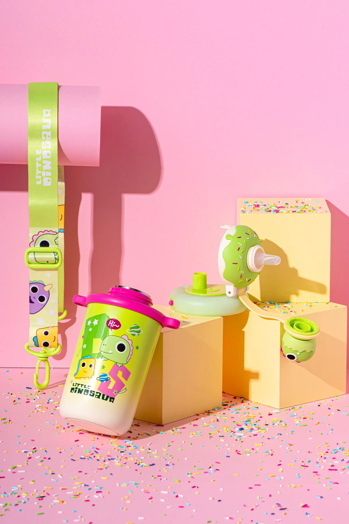 Baby Dinosaur Termos Yeşil 450 ml