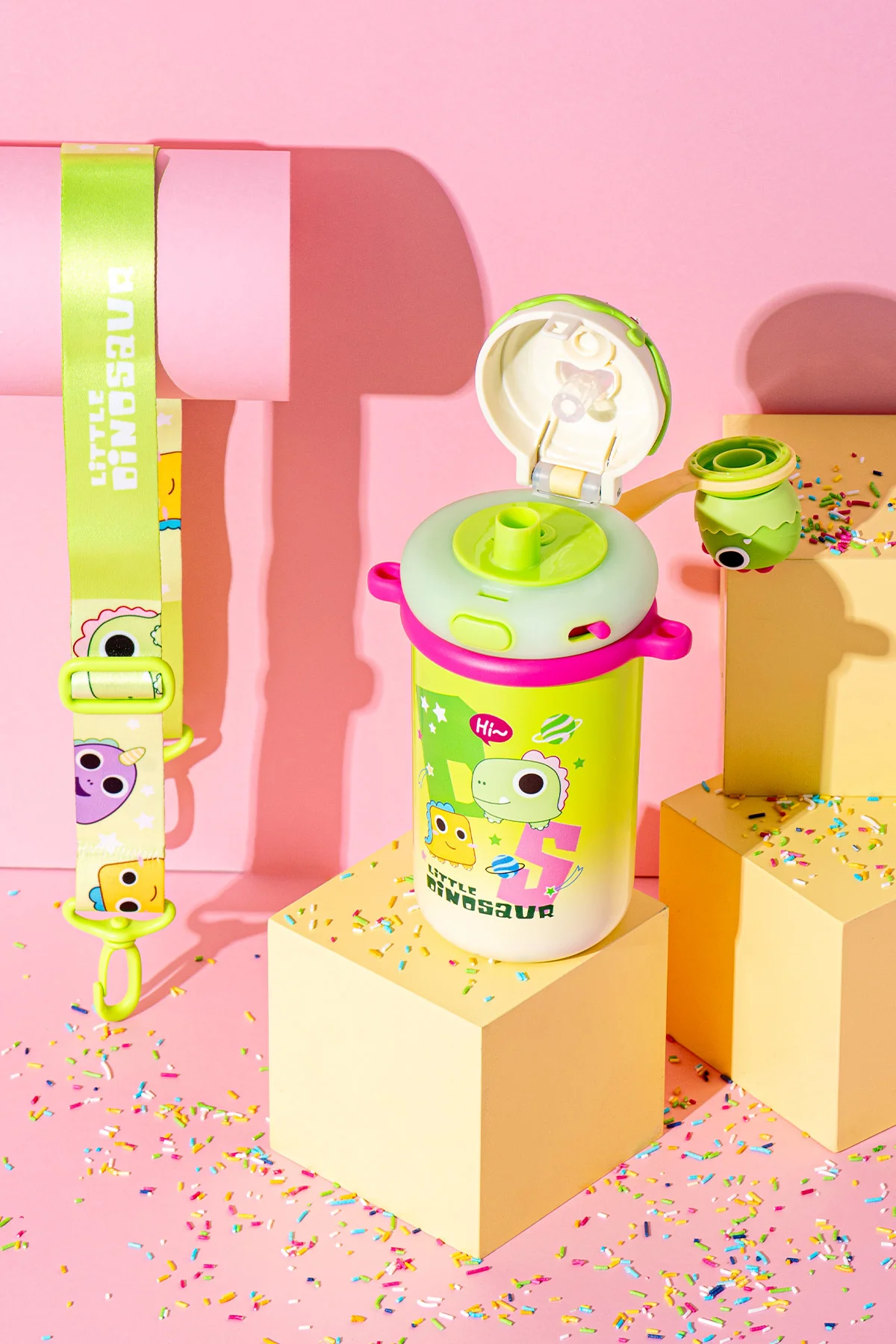 Baby Dinosaur Termos Yeşil 450 ml