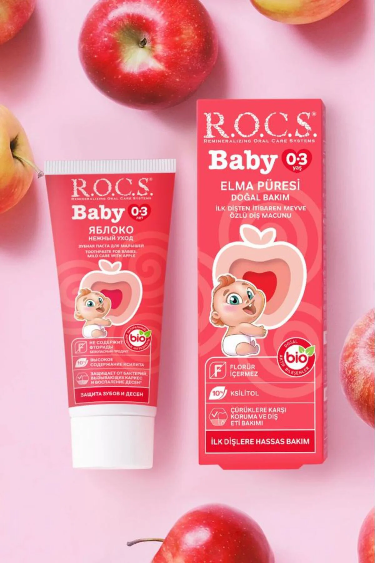 .Baby Diş Macunu 0-3 Yaş 35 ml Elma