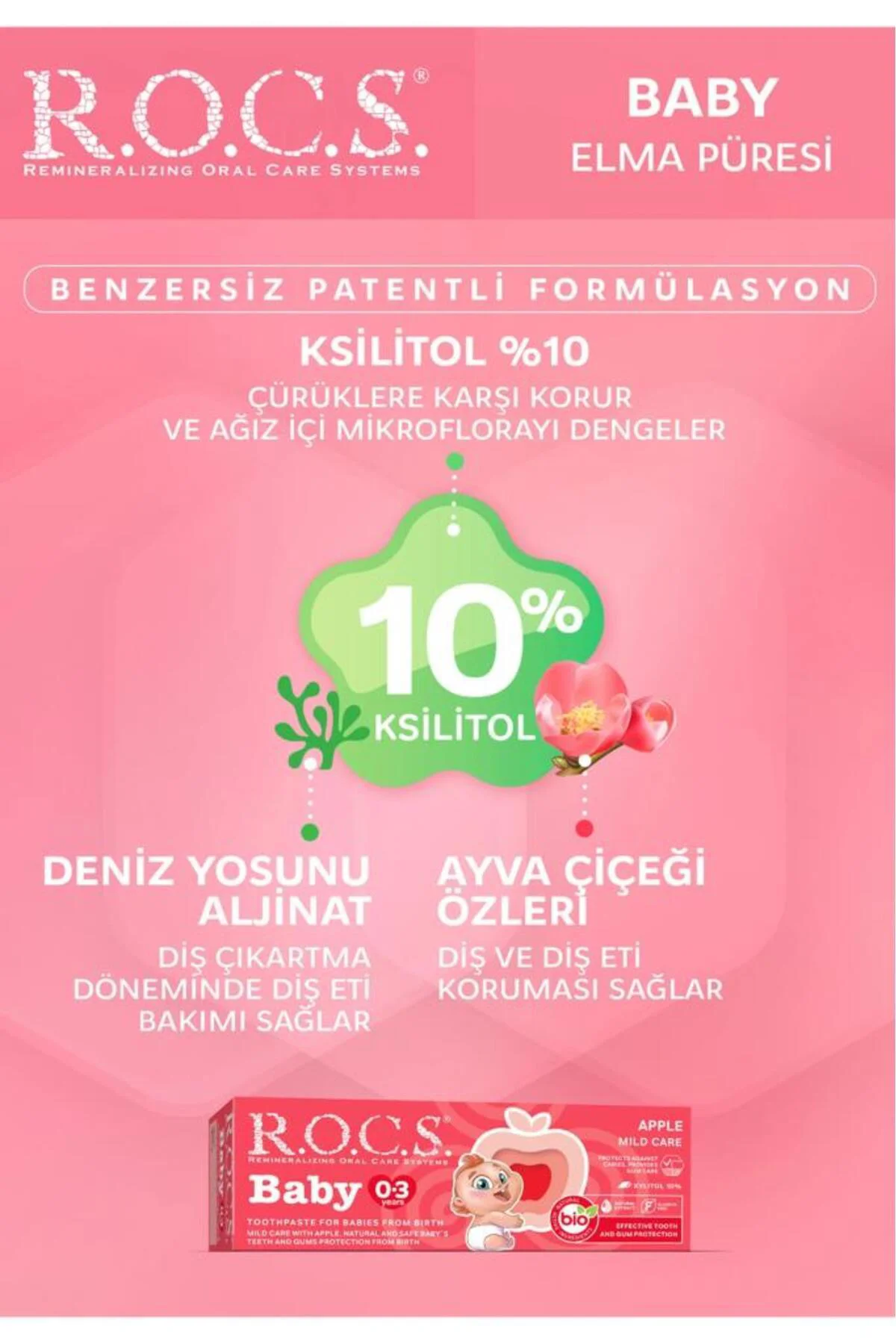 Baby Diş Macunu 0-3 Yaş 35 Ml Elma (1 Adettir)