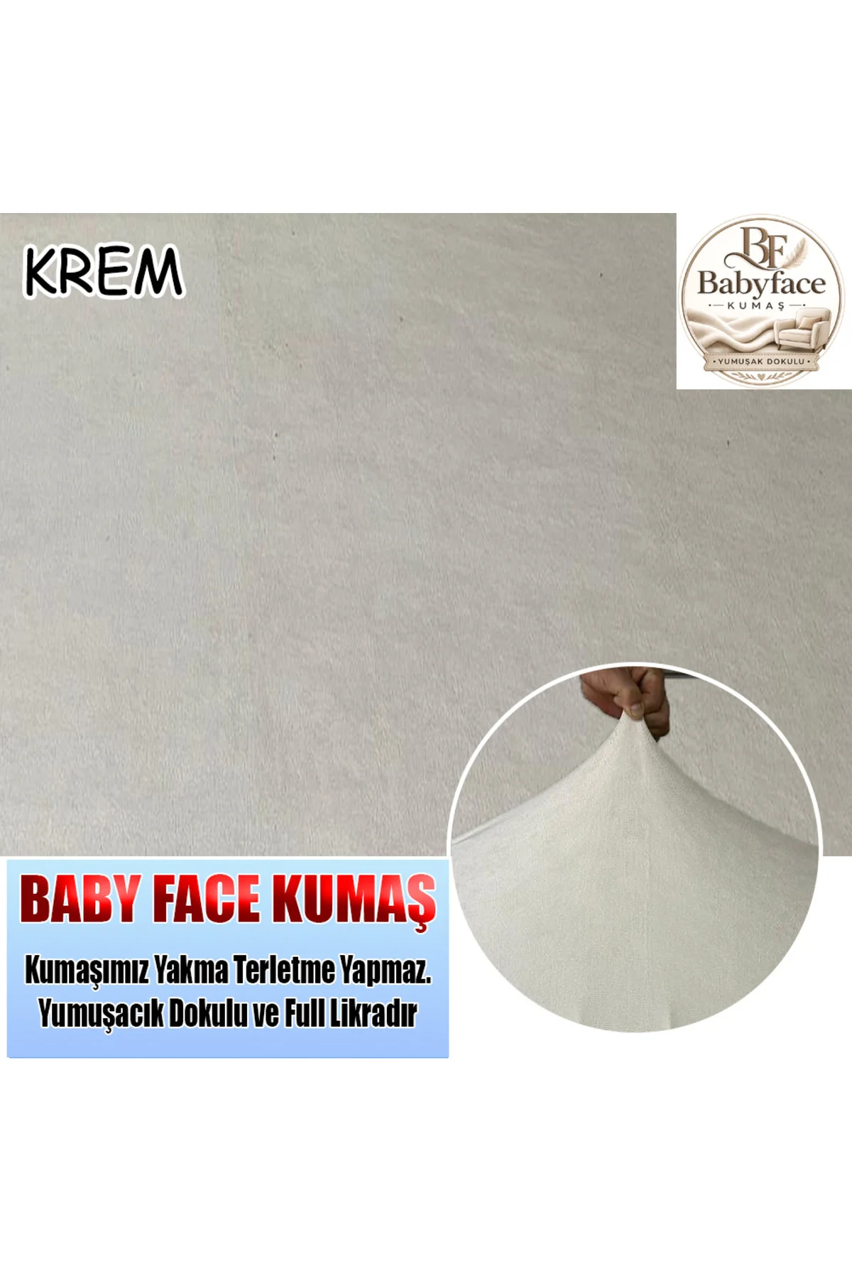 Baby Face Kumaş 3 lü Koltuk Kılıfı, Tam kaplama Yumuşak Dokulu Konforlu Full Likralı