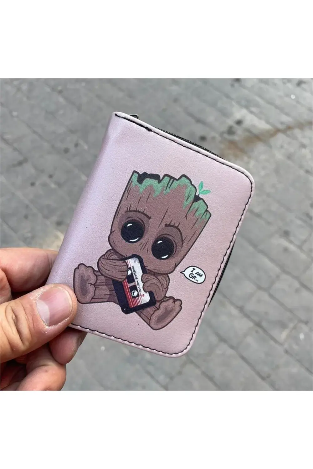 Baby Groot Cassette Kısa Cüzdan