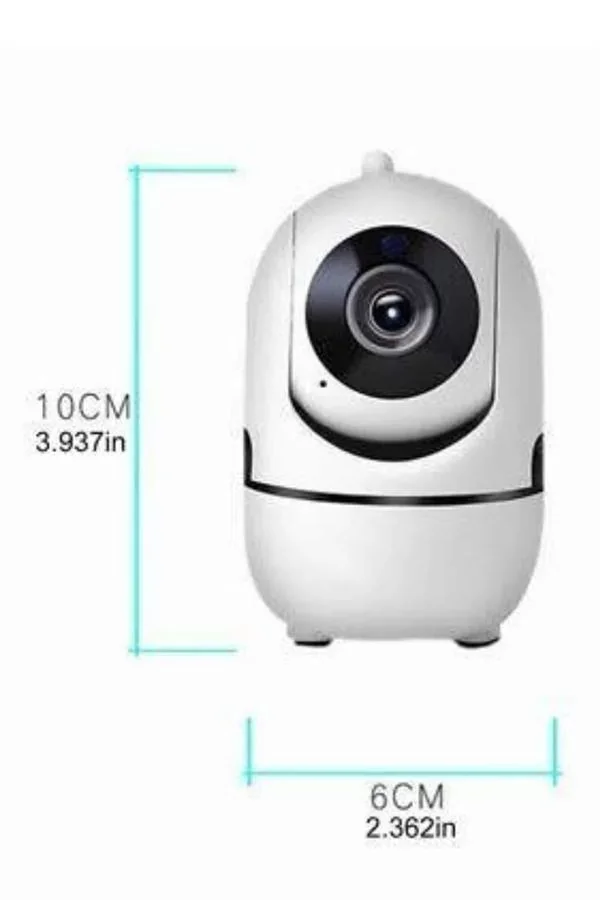 Baby Kamera Kablosuz 720P Beyaz 360 Derece Wifi Kamera Full HD 10