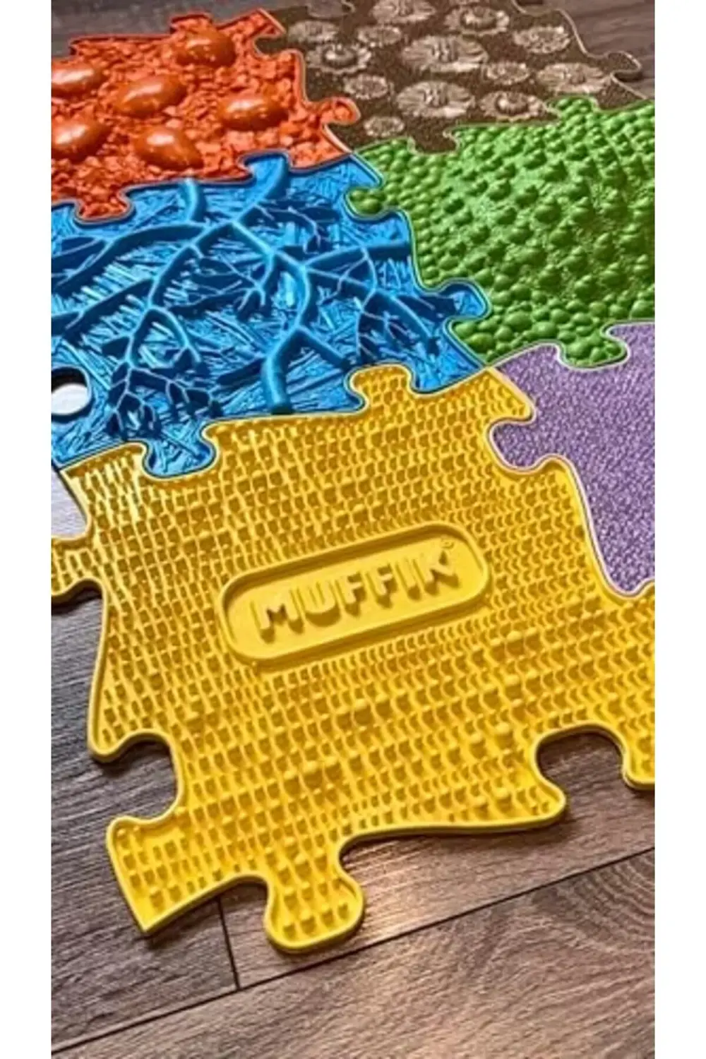 Baby Mat Seti - 1-3 Yaş Bebek Duyu Gelişim Matı - 6'lı Ortopedik