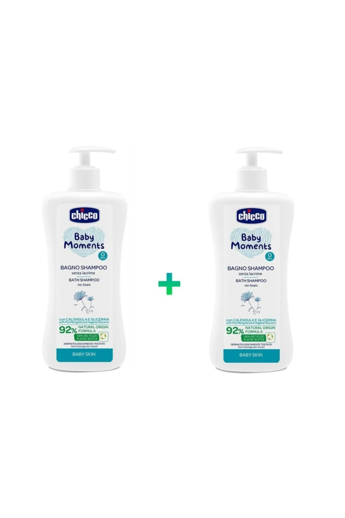 Baby Moments Doğal Saç Ve Vücut Şampuanı 500+500 ml