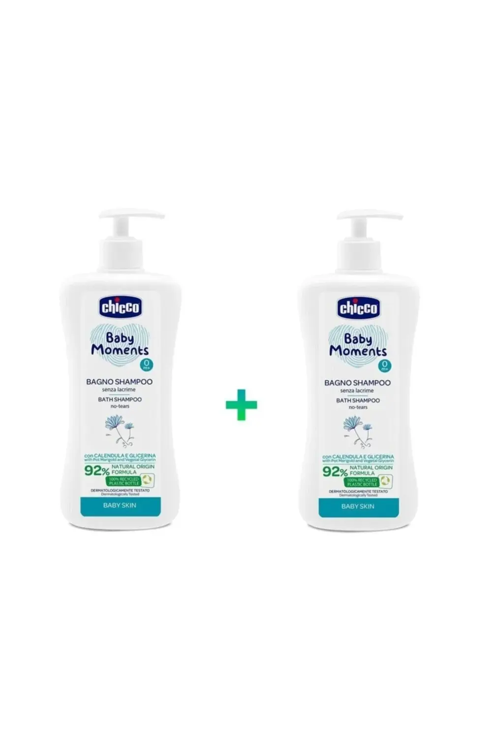 Baby Moments Doğal Saç Ve Vücut Şampuanı 500+500 ml