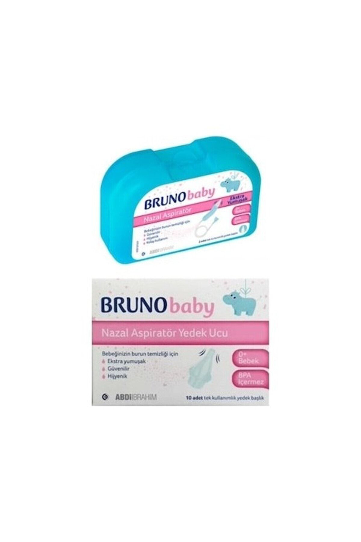 Bruno Baby Nazal Aspiratör Yedek Uç +  Baby Nazal Aspiratör - Abdi