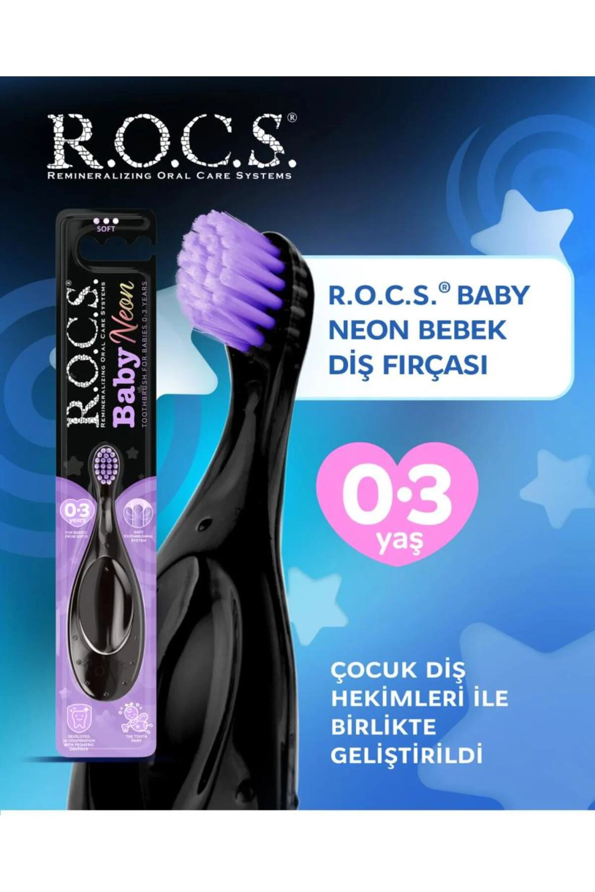 .Baby Neon Ekstra Soft Diş Fırçası 0-3 Yaş