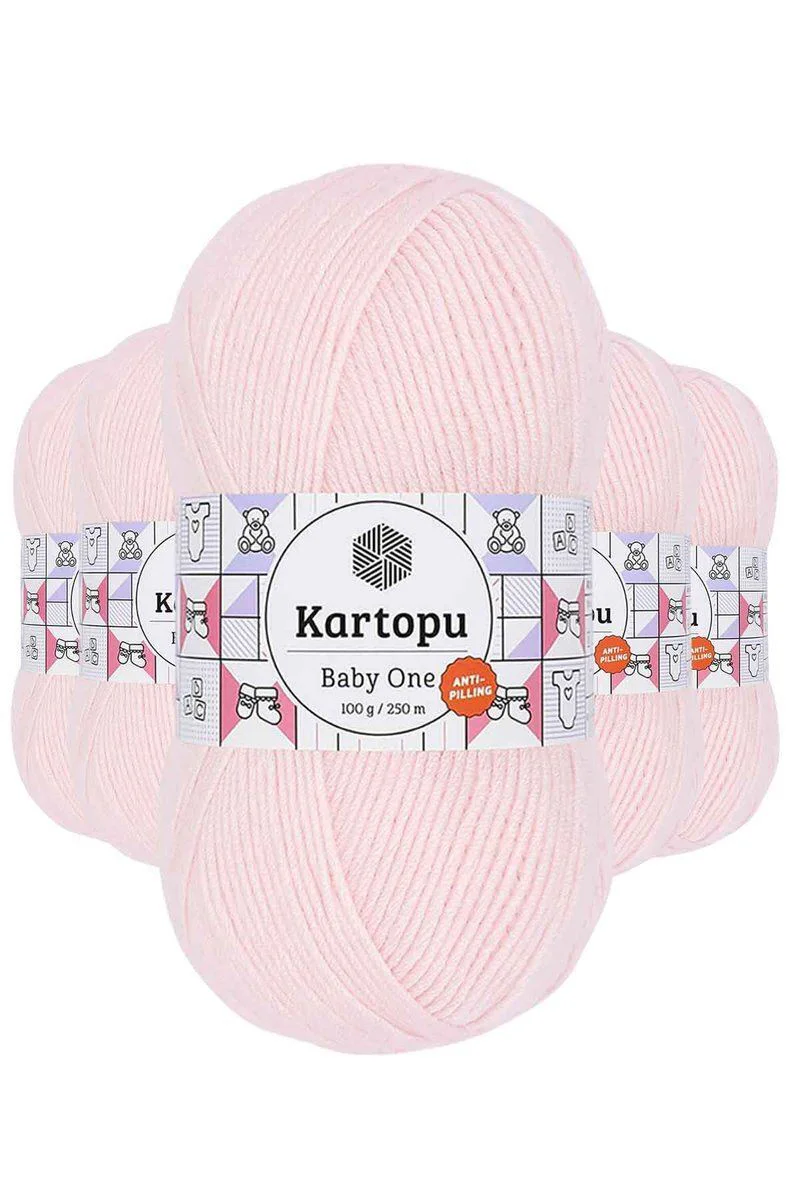Baby One Tüylenmeyen El Örgü İpi – Bebe Pembe 5'li Paket | Anti-Pilling Akrilik Yün İpi Baby One Tüylenmeyen El Örgü İpi – Bebe Pembe 5'li Paket | Anti-Pilling Akrilik Yün İpi